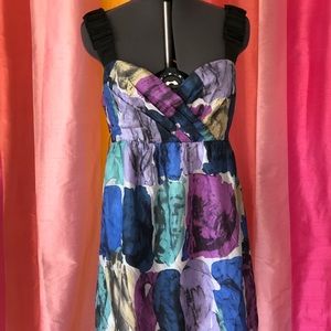 Silk patterned dress